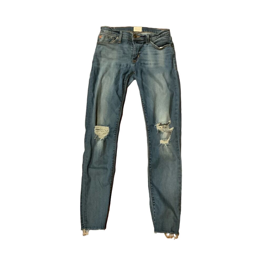 HUDSON SZ.27 Krista Stretch Ankle Skinny W/ Raw Hem